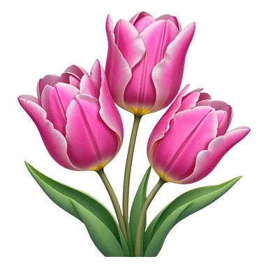 Pink tulips sticker