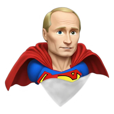 Vladimir Putin Superman sticker