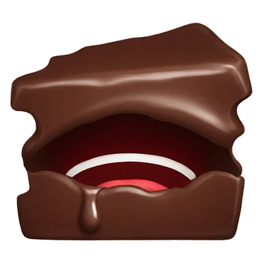 Crying Chocolate covered mouth sticker