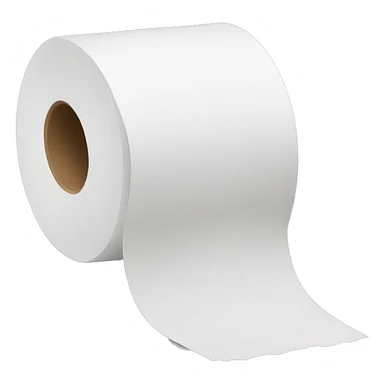 Toilet paper sticker