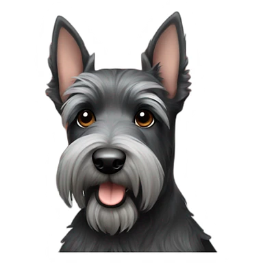 scottish terrier china flag sticker