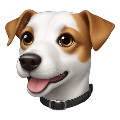 jack russell tesla sticker
