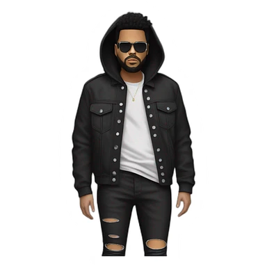 the weeknd concert outfit in leg 2 sticker