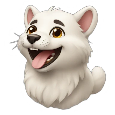 Happy animal sticker
