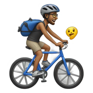 Gruth riding a bike sticker