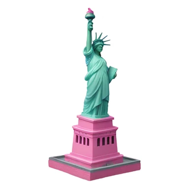 Pink Statue of Liberty  sticker