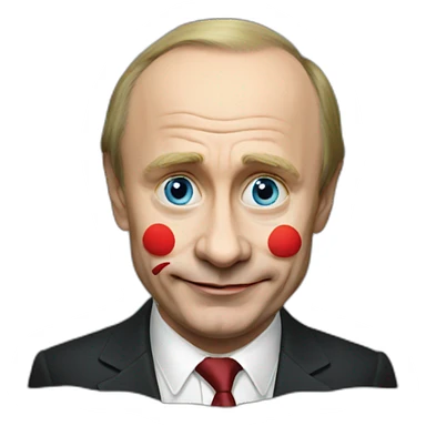 putin clown sticker