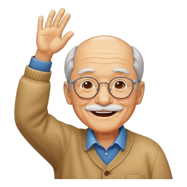 grandpa dabbing sticker