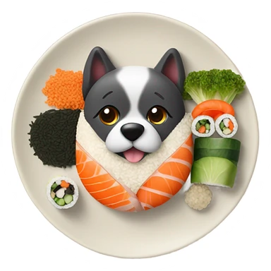 Dog sushi  sticker