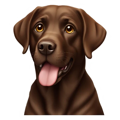 Labrador chocolat  sticker