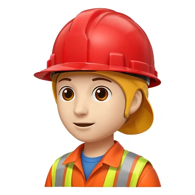 сделай красную строительную каску без человека sticker