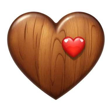 heart brown with shines sticker