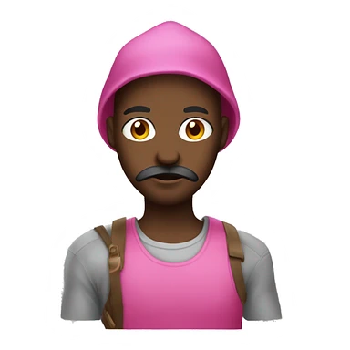 Robber with pink dress sticker