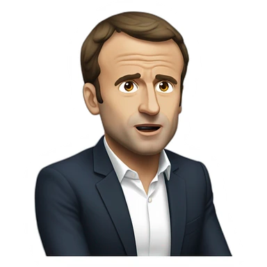 Emmanuel Macron qui pleure sticker