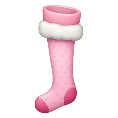 pastel pink stocking  sticker