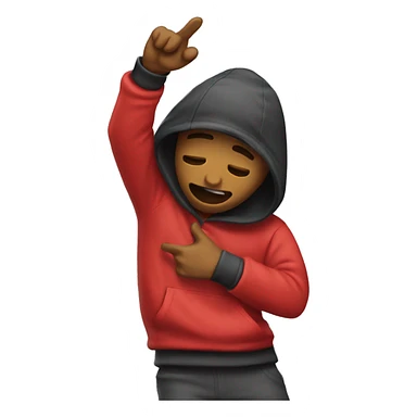 Someone dabbing  sticker