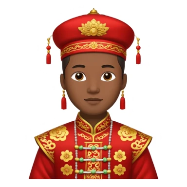 Chinese groom, traditional, culture of chinese. sticker