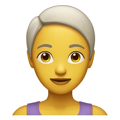 person with yellow skin tone doing yoga sticker