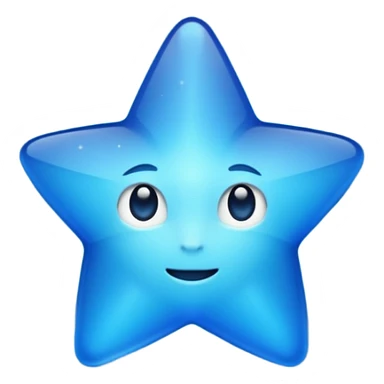 Étoile bleu sticker