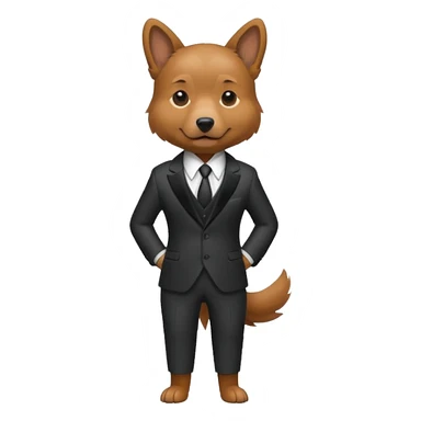 The dogwent in a suit
 sticker