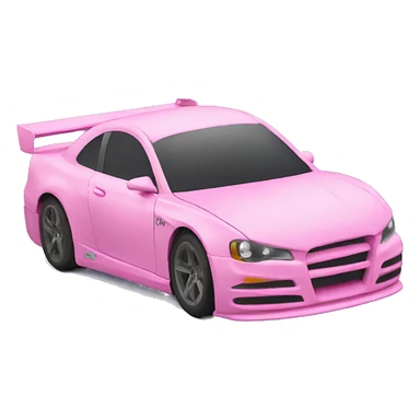 Pink race car sticker