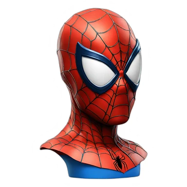 spiderman bust sticker