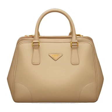 Beige Prada bag sticker