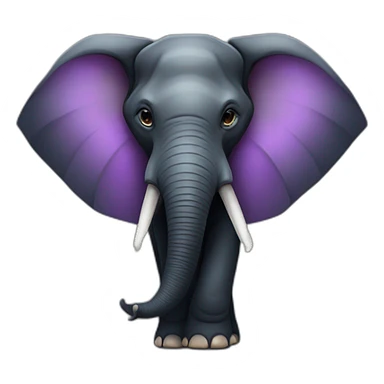 black-triangle  elephant sticker