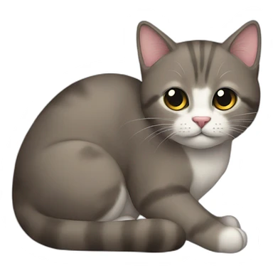 Gato pulando cerca sticker