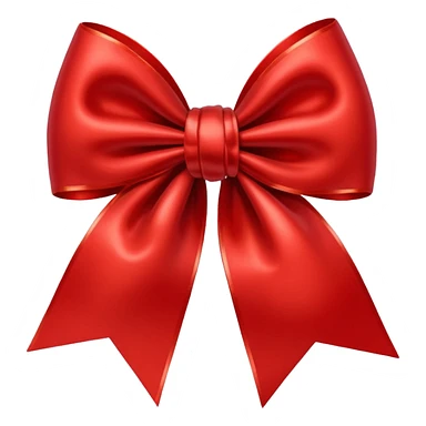 Red christmas bow sticker