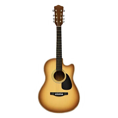 acoustic guitar with the signature sofia on it fancy sticker