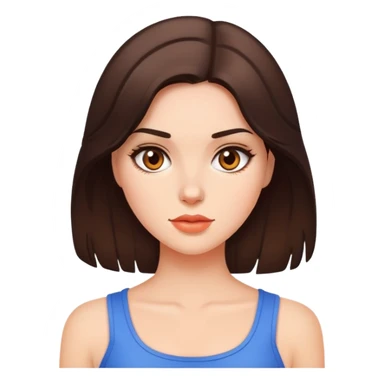 hot brunette girl sticker