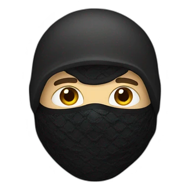 man with balaclava sticker