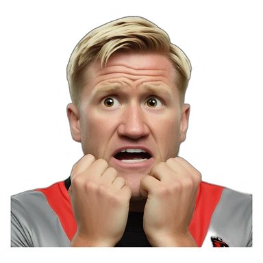 Eddie Howe biting nails sticker