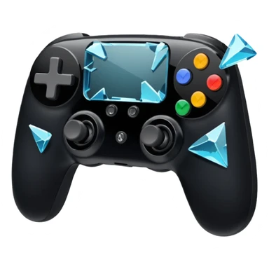 game controller shattered shattered glass sticker