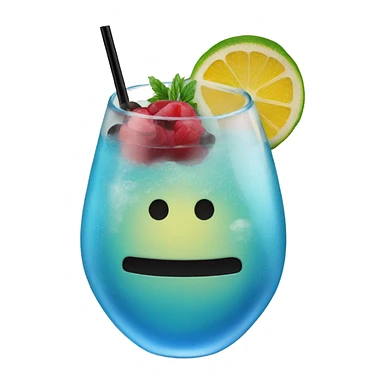 blue lagoon cocktail sticker