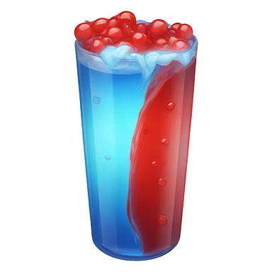 red and blue energy drin sticker