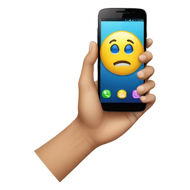 smartphone on a hand sticker