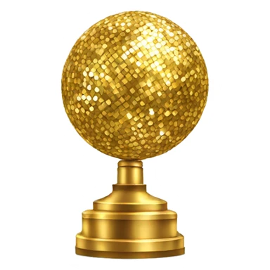 gold disco ball sticker