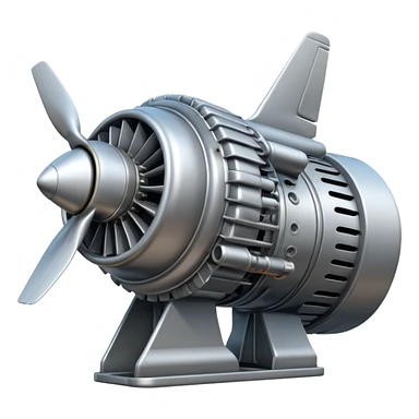 generate realistic airplane engine sticker