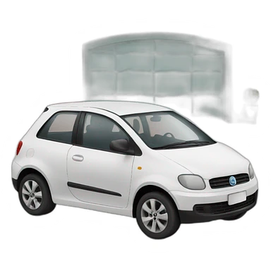 un carro rojo  sticker