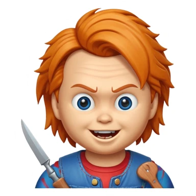 Un emojin de chuky sticker