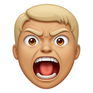Angry scream sticker