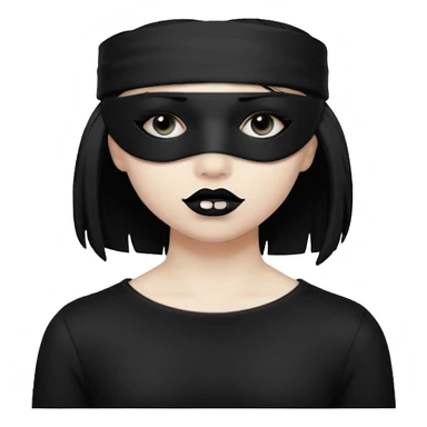 blindfolded emo sticker