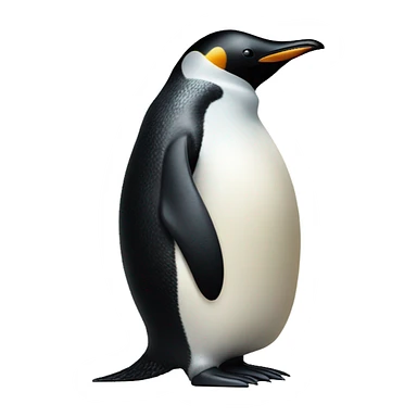Penguin holding a knife sticker