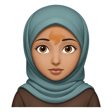 arab GIRL with hijab half body sticker