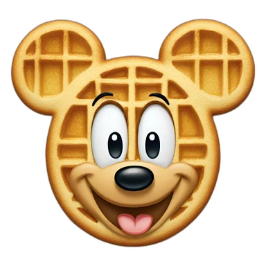 Mickey Mouse waffle sticker