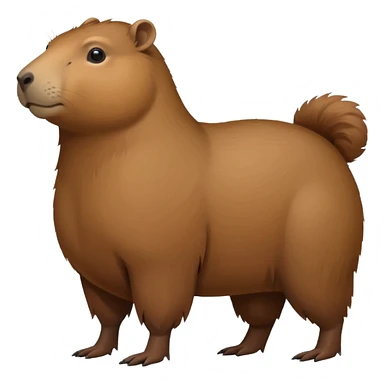 full body capybara sticker