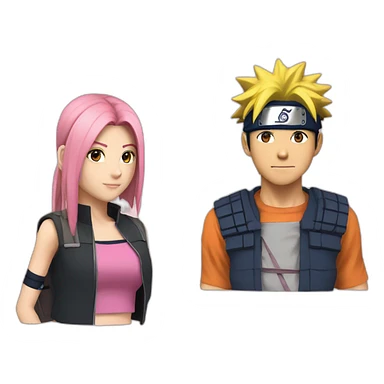 Naruto et Sakura sticker