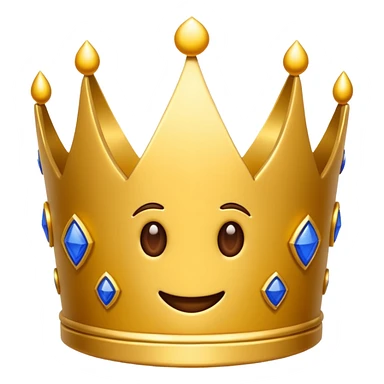 Una corona y que abajo diga royal sticker